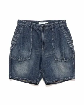 Cotton 10oz Denim RW Indigo Rancher Shorts