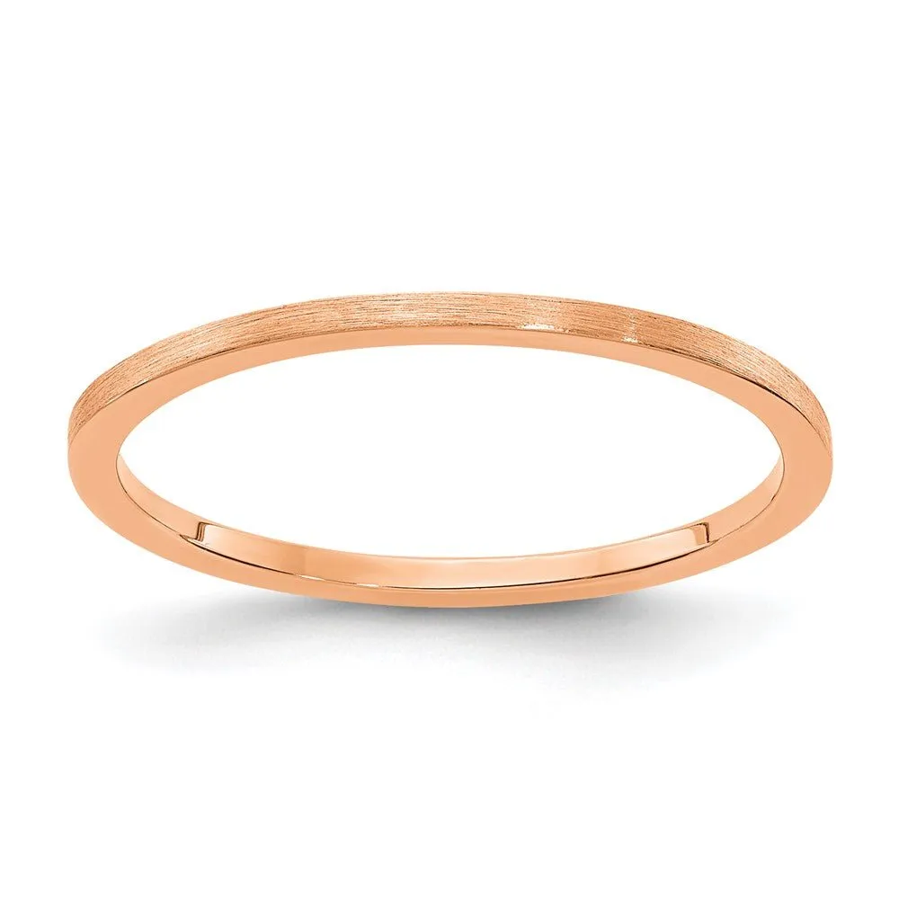 Rose Gold Stackable Satin Band