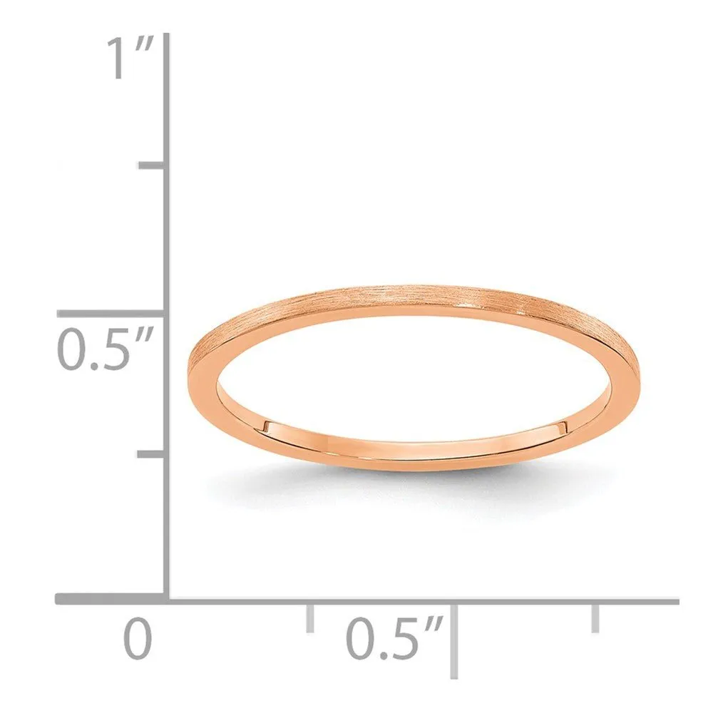 Rose Gold Stackable Satin Band