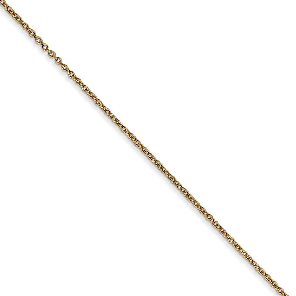 14k Gold 3D Stork (13 x 23mm) Necklace