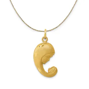 14k Gold Maternal and Infant (14mm) Necklace