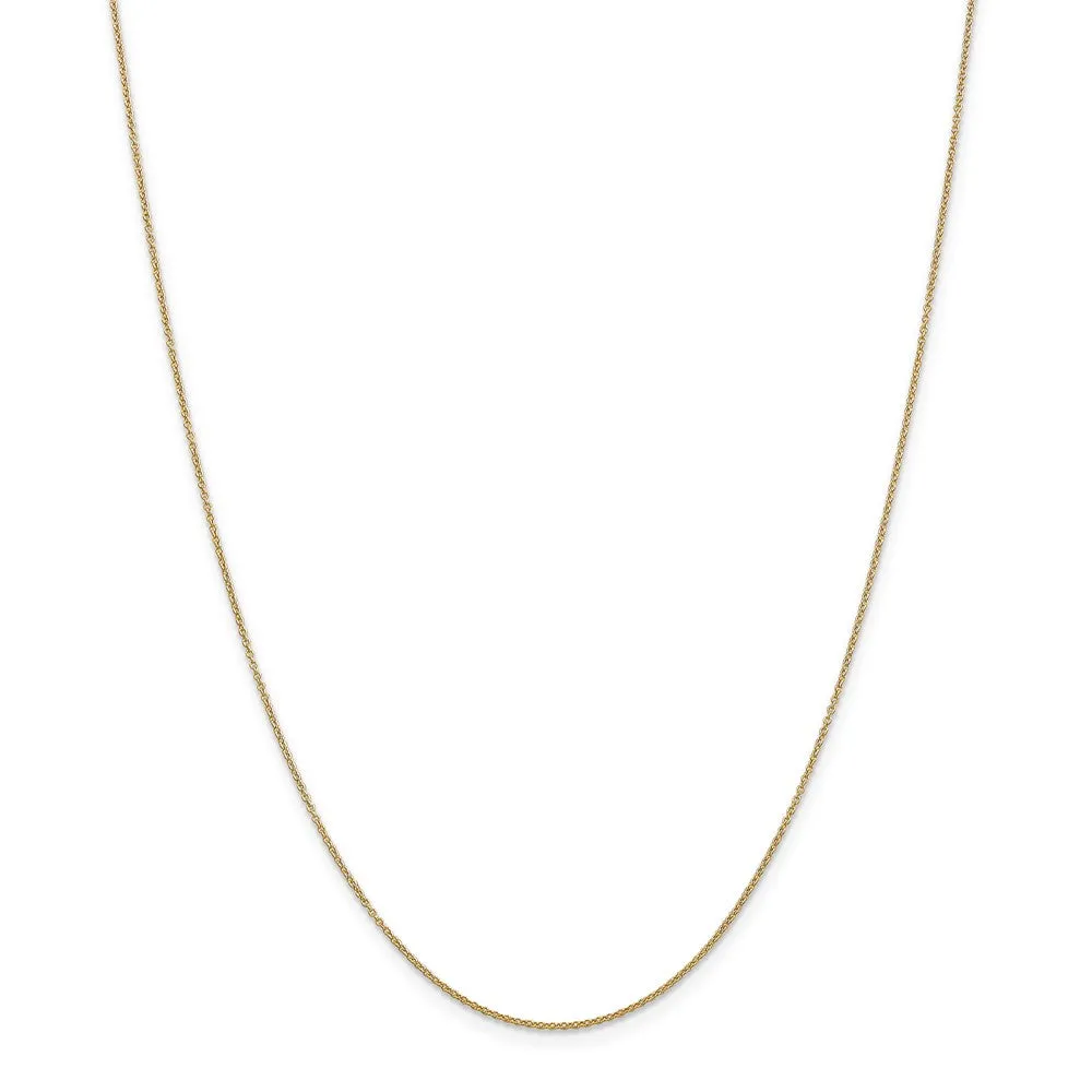 14k Gold Shiny Simple Heart Necklace