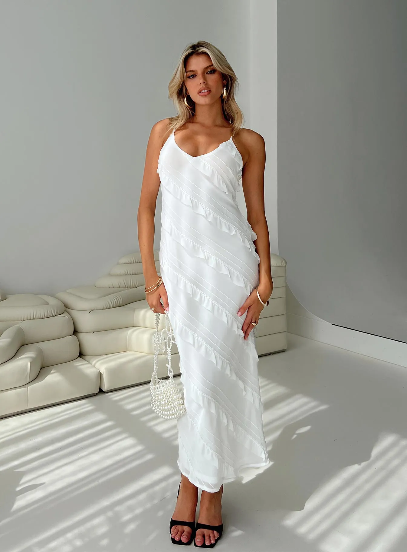 White Lars Maxi Dress