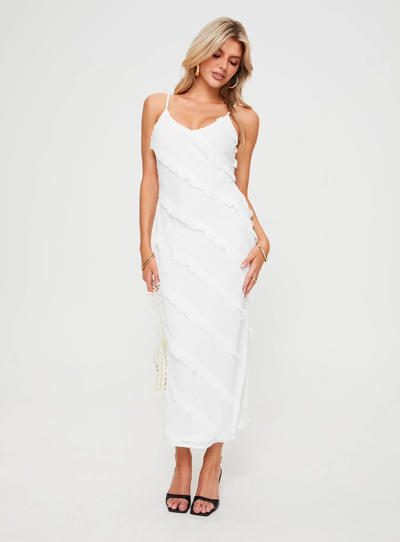 White Lars Maxi Dress