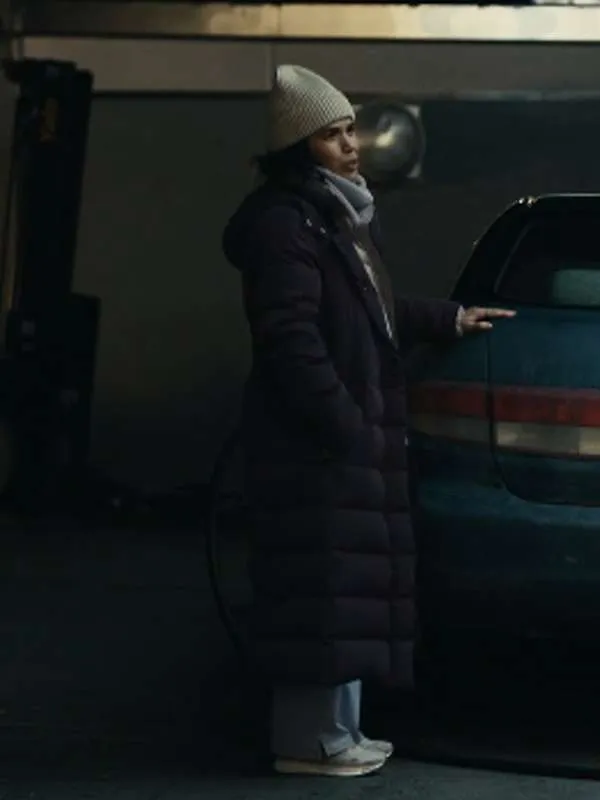 Dumb Money 2023 Puffer Coat by America Ferrera