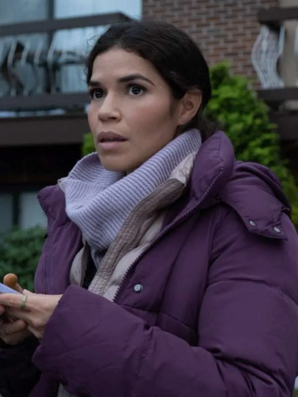 Dumb Money 2023 Puffer Coat by America Ferrera