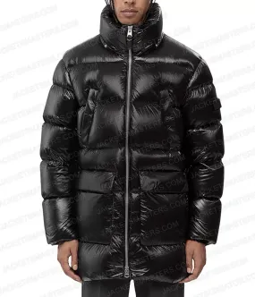 Black Blasted Puffer Jacket by André Sørum