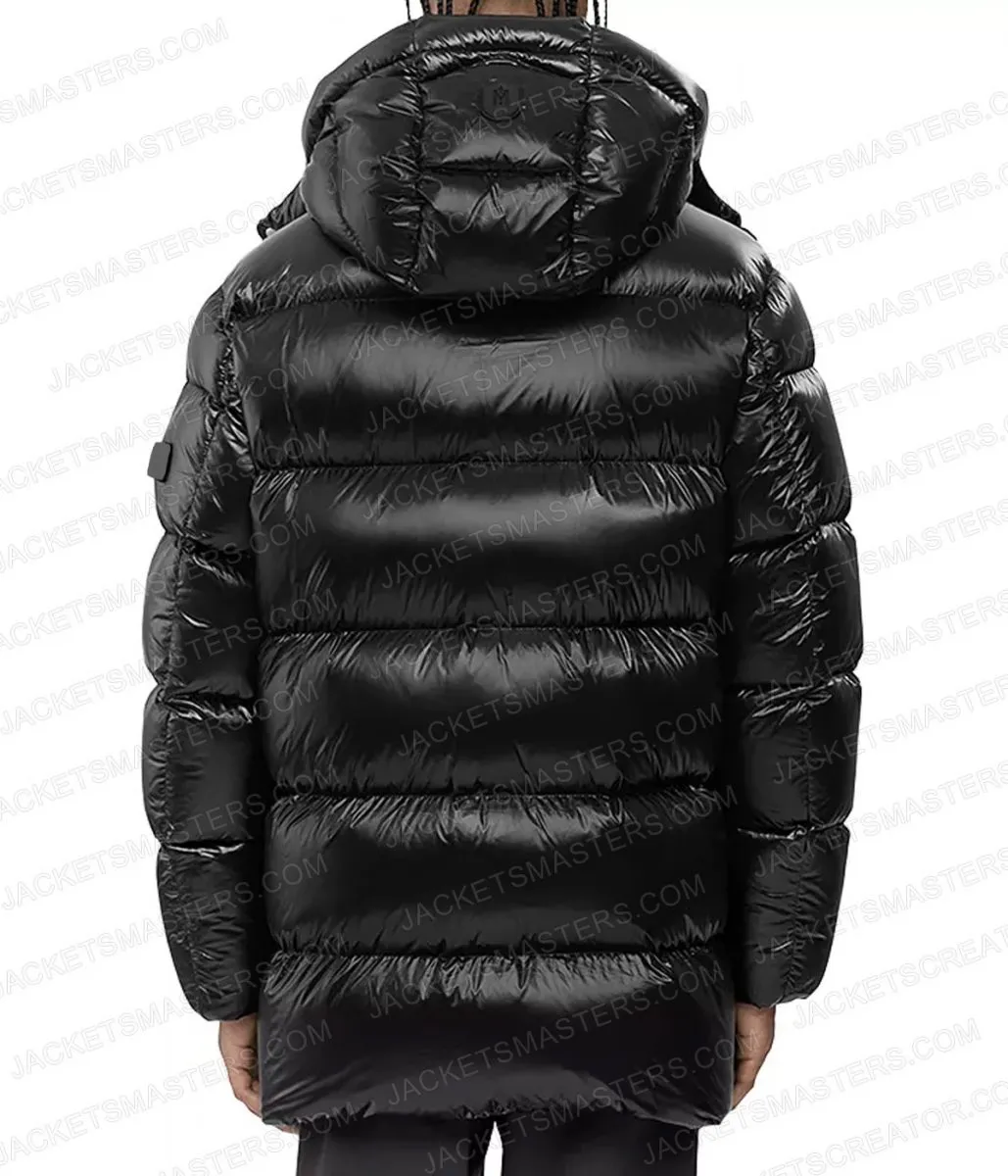 Black Blasted Puffer Jacket by André Sørum