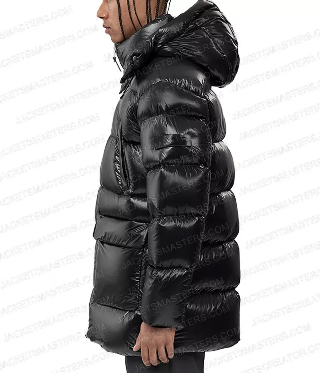 Black Blasted Puffer Jacket by André Sørum