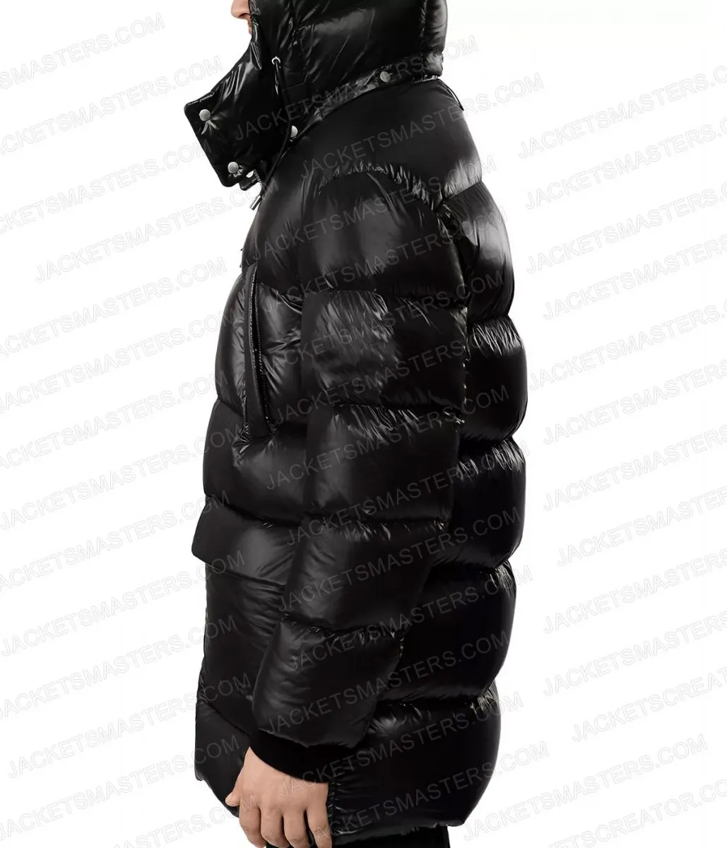 Black Blasted Puffer Jacket by André Sørum