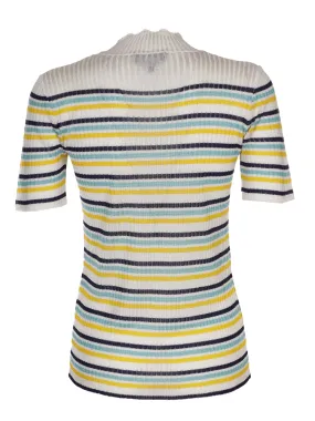 Striped Short-Sleeve Knit Tee