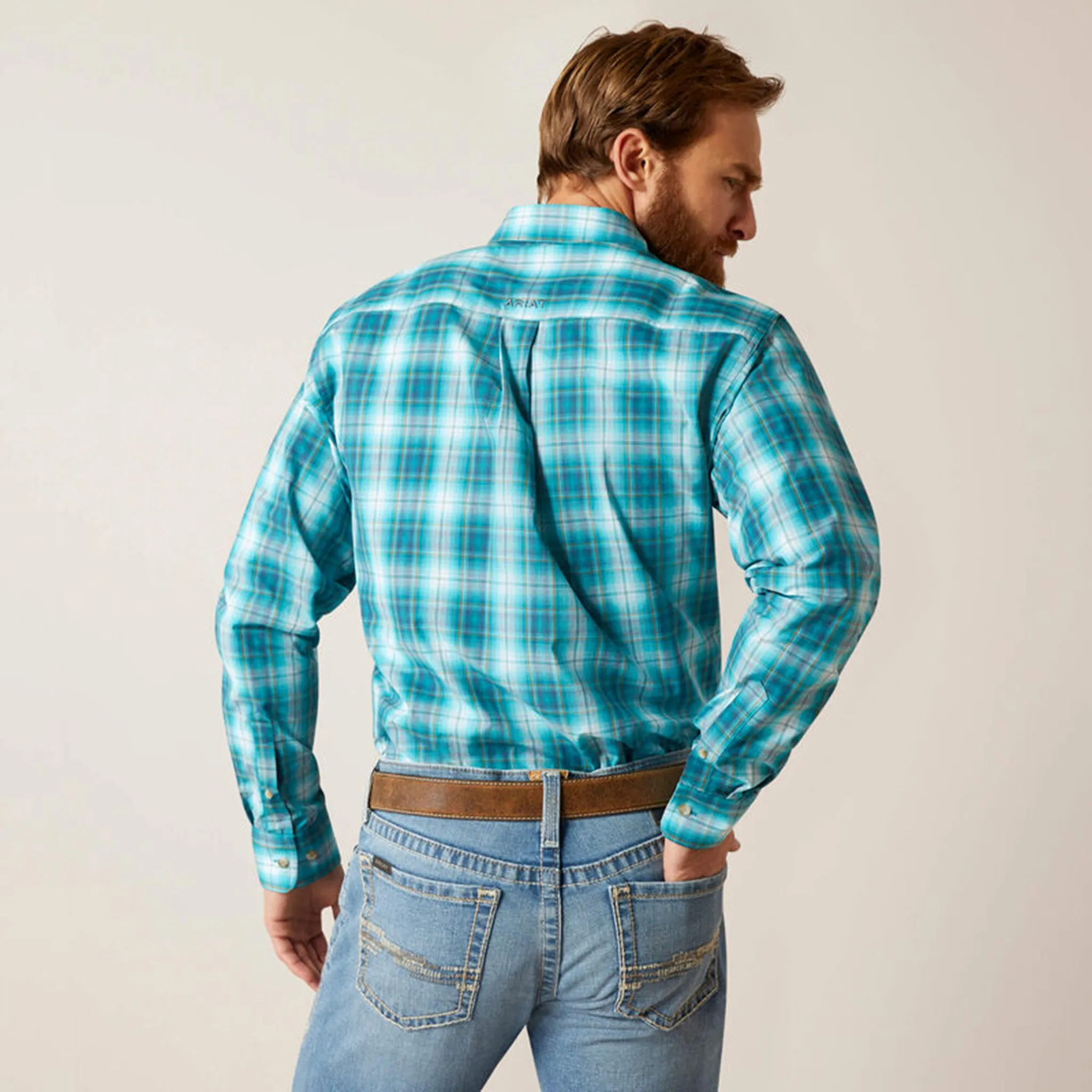 Blue/White Plaid Shirt for Men by Ariat