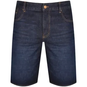 Armani Exchange Blue J65 Slim Denim Shorts