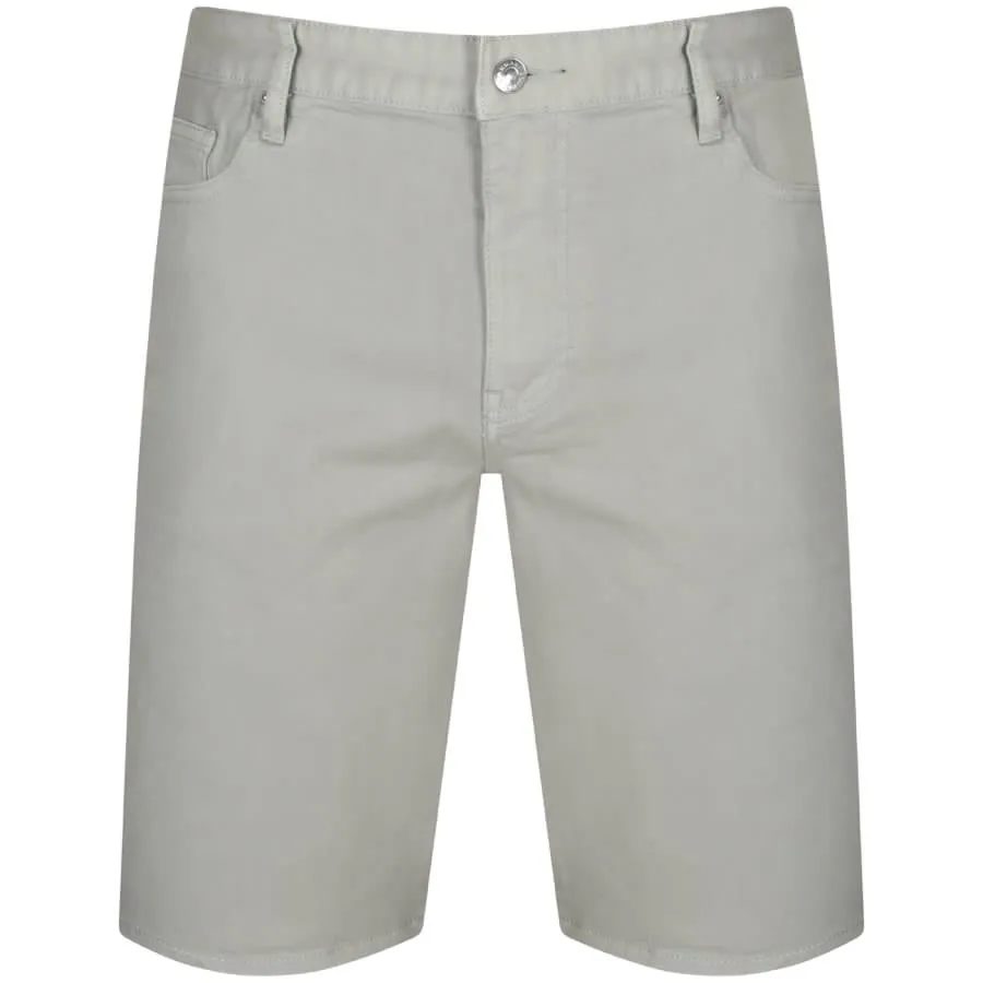 Armani Exchange Grey J65 Slim Denim Shorts