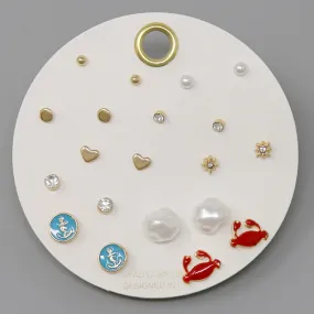 Assorted Stud Earring Set