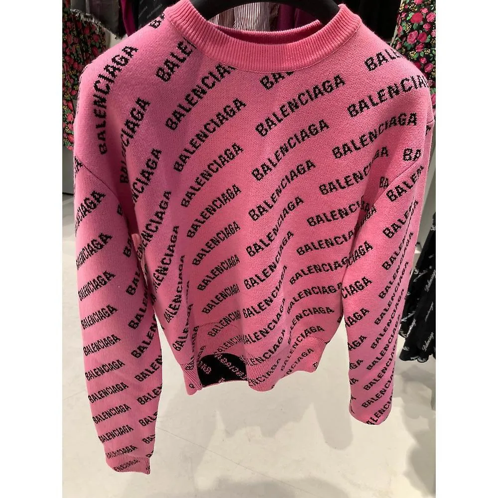 BALENCIAGA  |Street Style Wool Crew Neck Long Sleeves