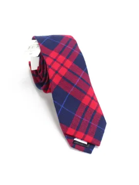 Mens Slim Neck Tie in Plaid by BAR III