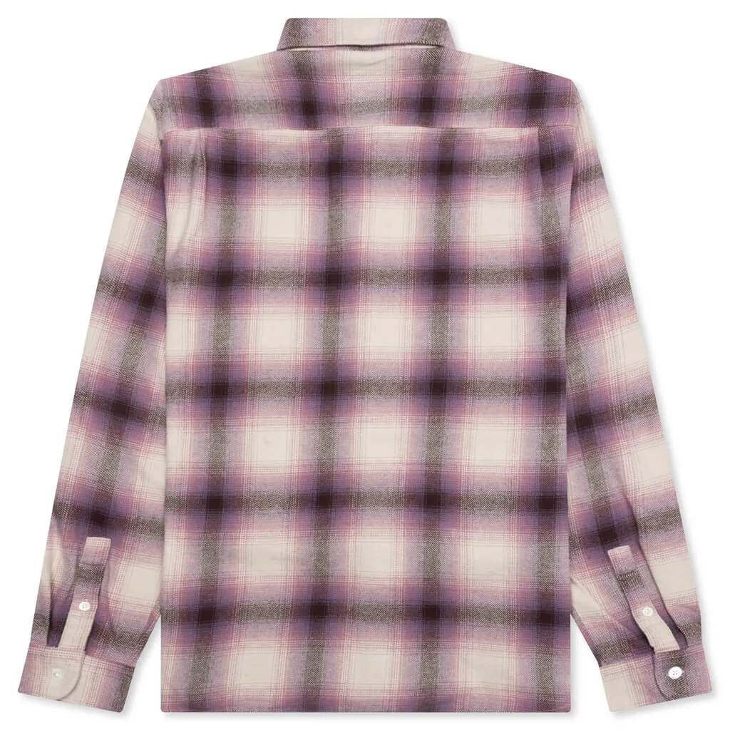 Plaid Shirt in Berry Color Bay