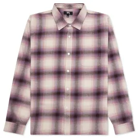 Plaid Shirt in Berry Color Bay