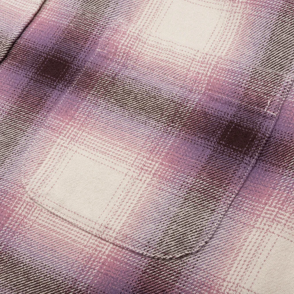 Plaid Shirt in Berry Color Bay