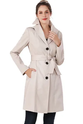 Waterproof Hooded Trench Coat for Women