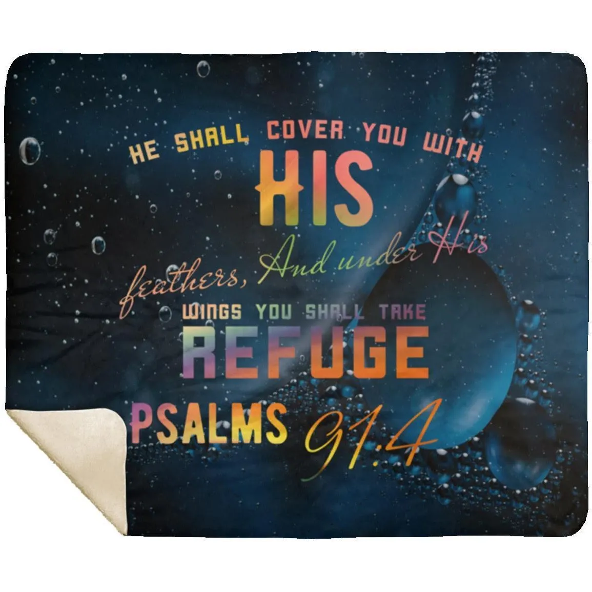 Bible Verse Mink Sherpa Blanket - Psalm 73:26