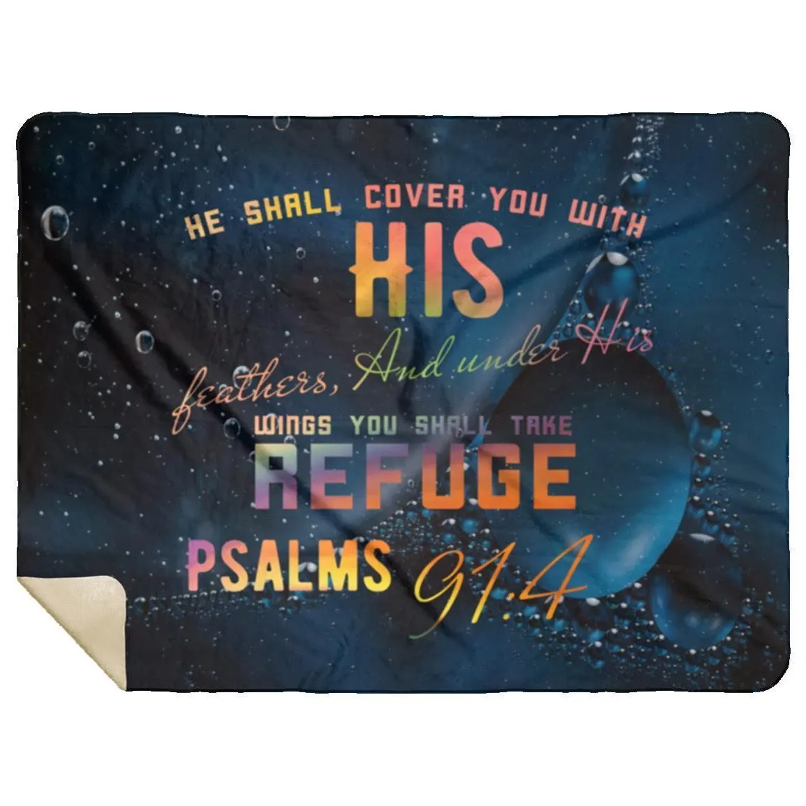 Bible Verse Mink Sherpa Blanket - Psalm 73:26