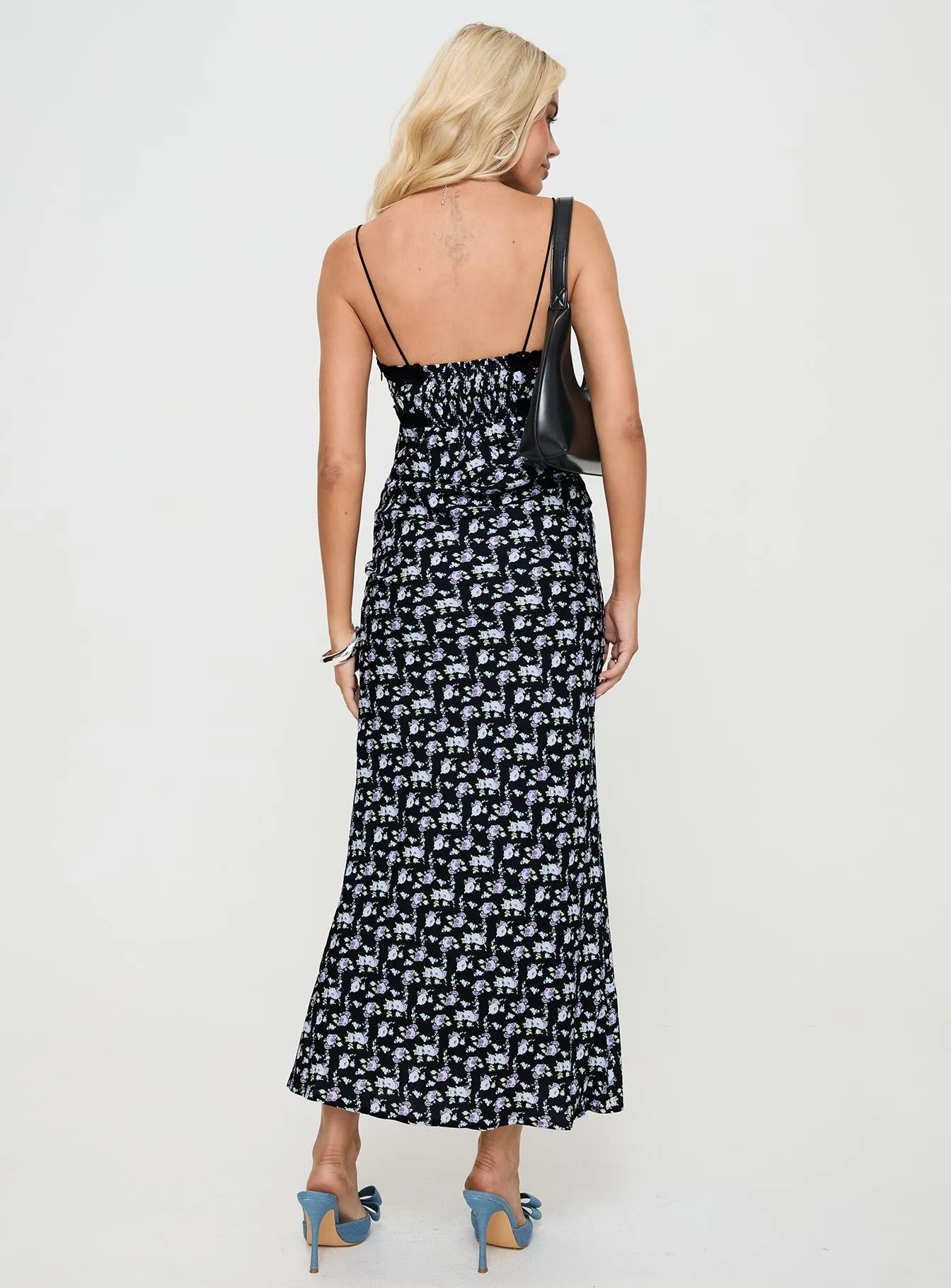 Black Floral Maxi Dress