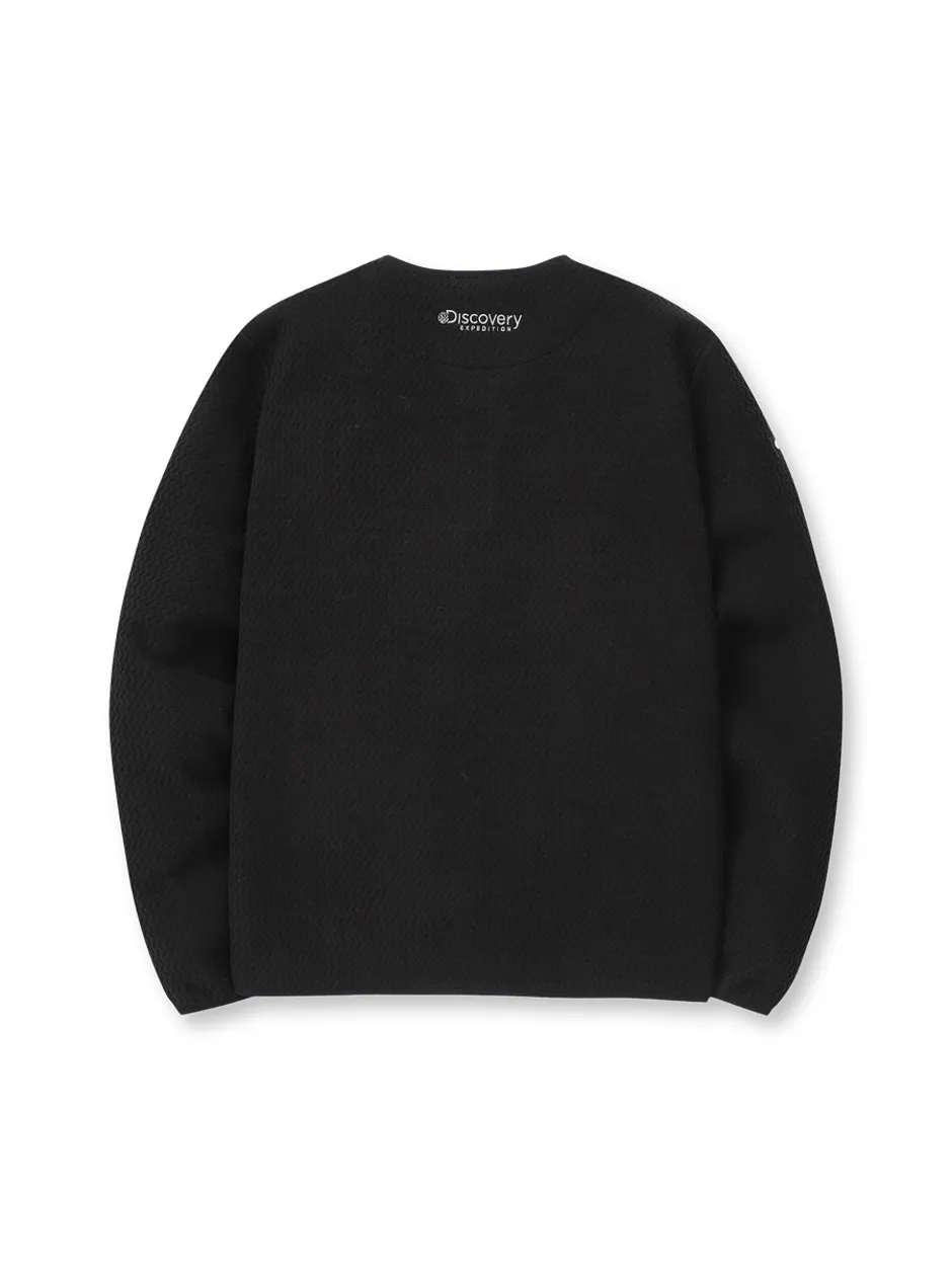 Black [WMS] Jacqard Fleece Jacket