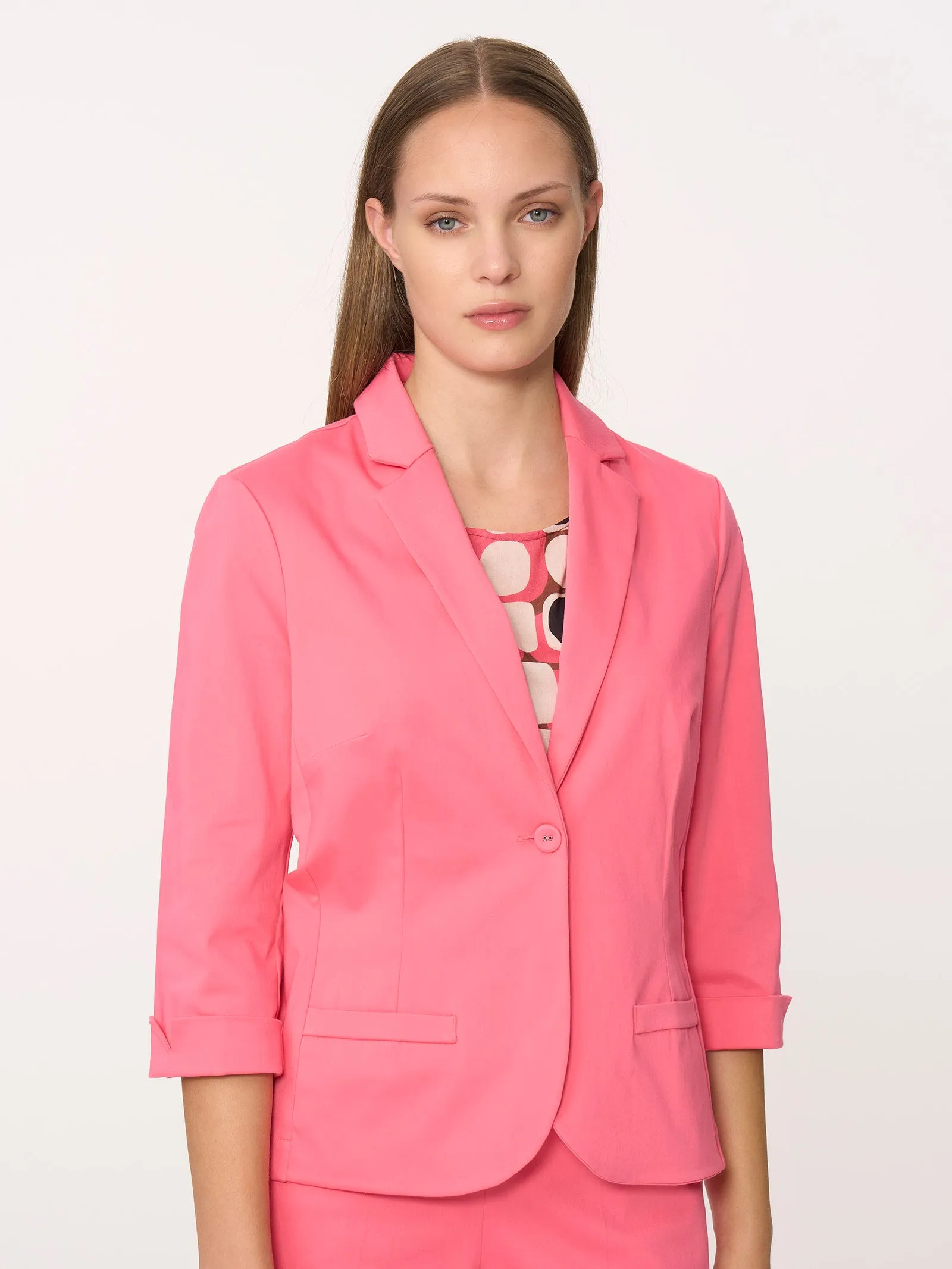 Satin Power Blazer