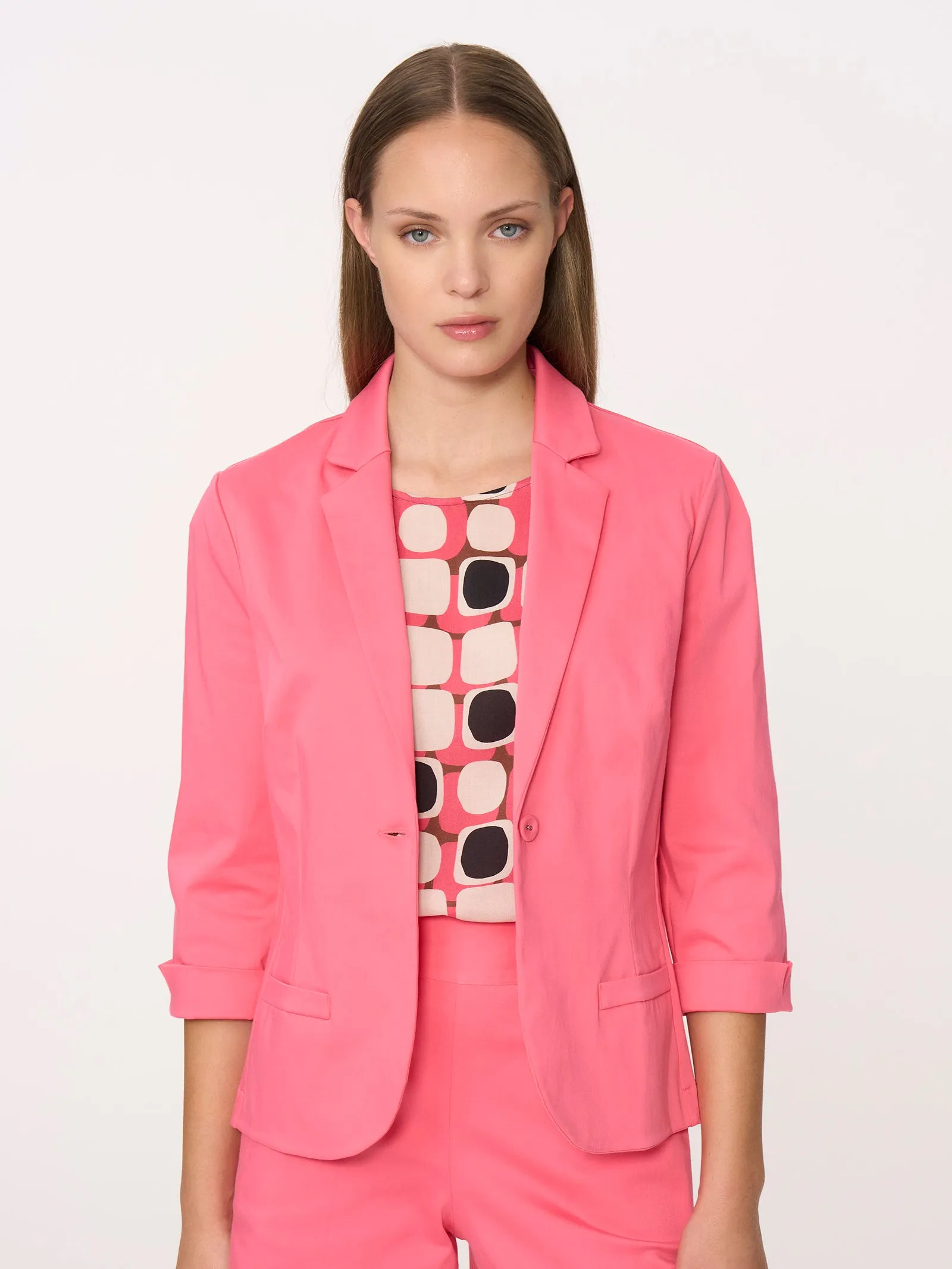 Satin Power Blazer