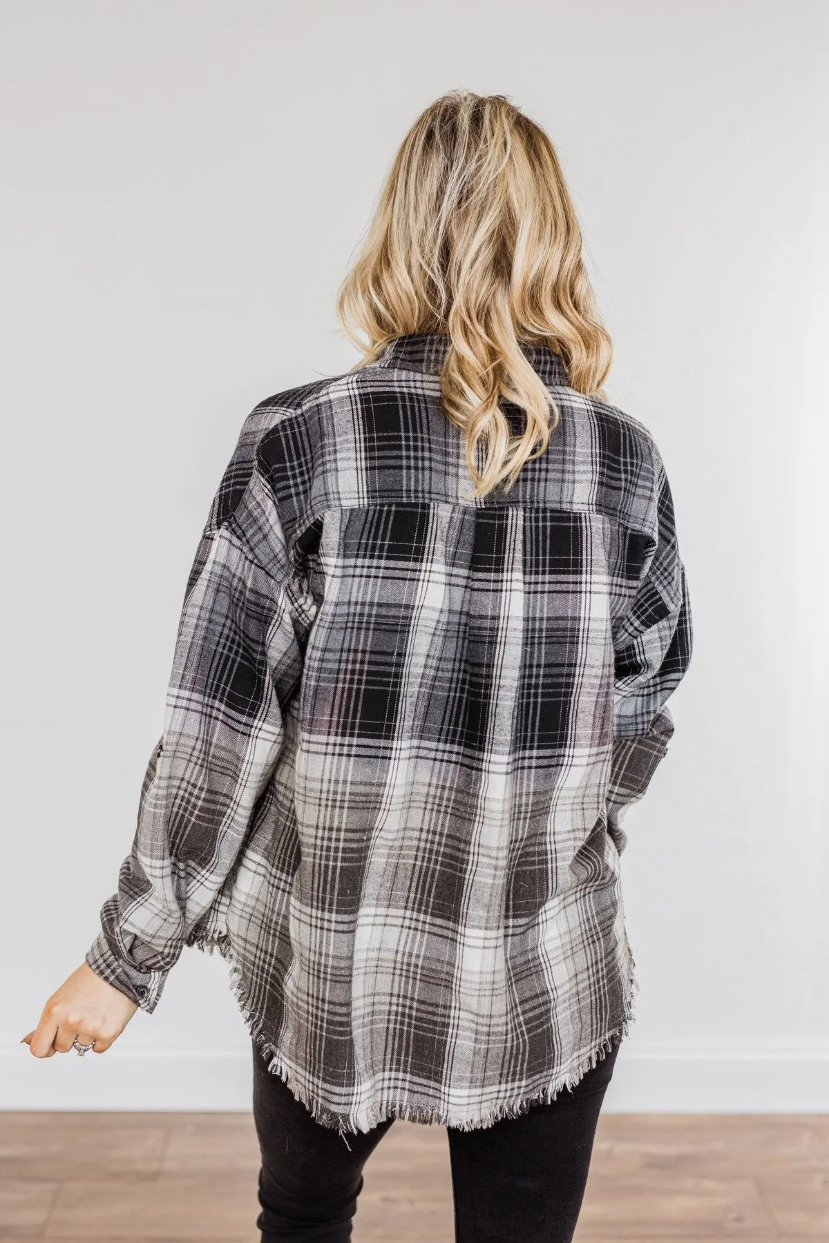 1950s Grey Plaid Swing Dress