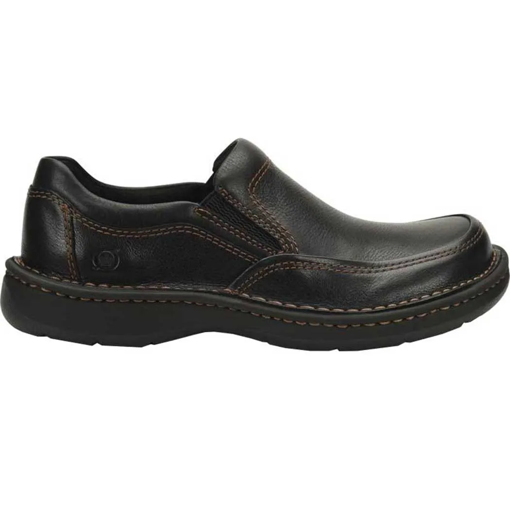 Black Leather Slip-Ons Born Blast III (Men's)