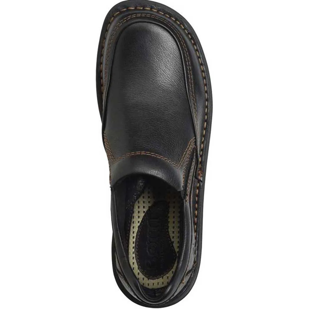 Black Leather Slip-Ons Born Blast III (Men's)