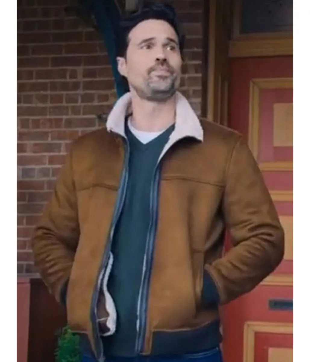 Brett Dalton One December Night Shearling Suede Leather Jacket