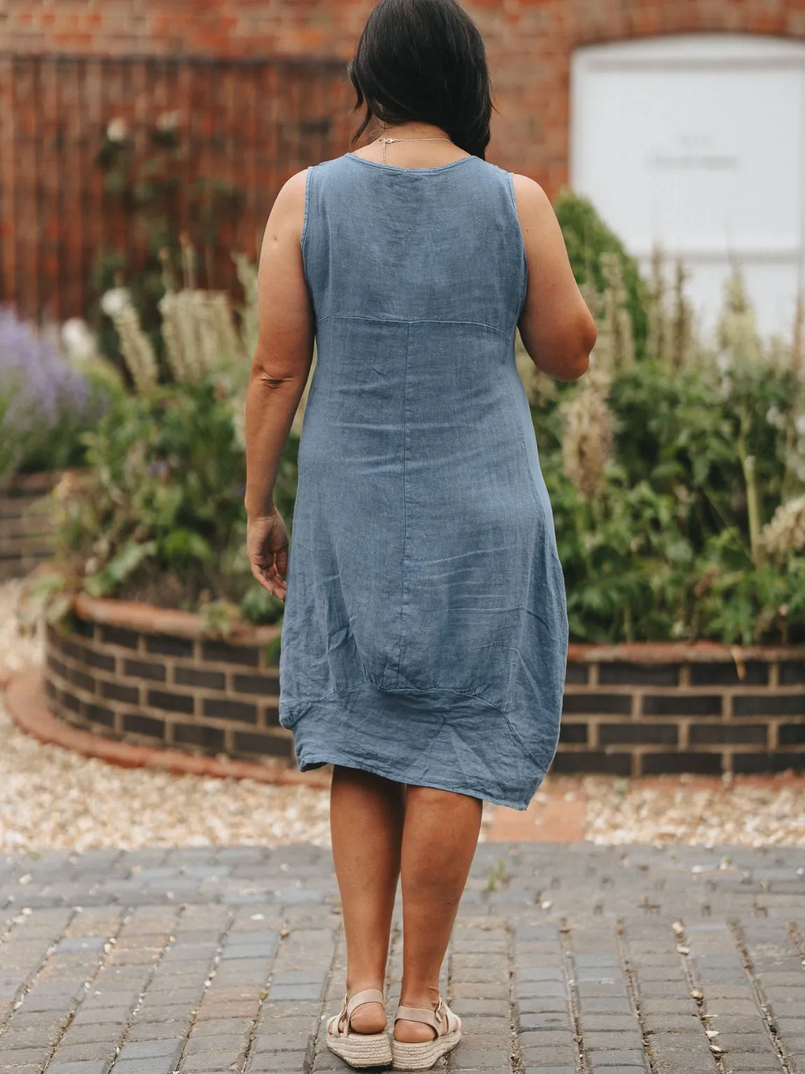 Bridie Linen Sleeveless Dress