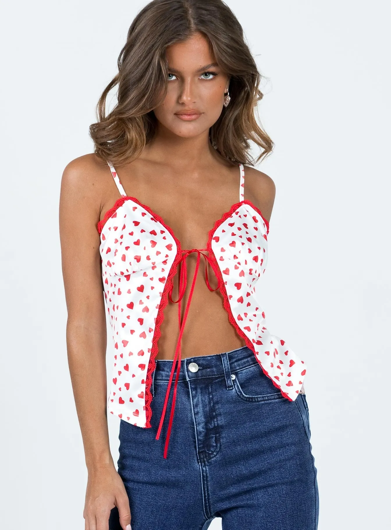 Heartbreaker White / Red Top