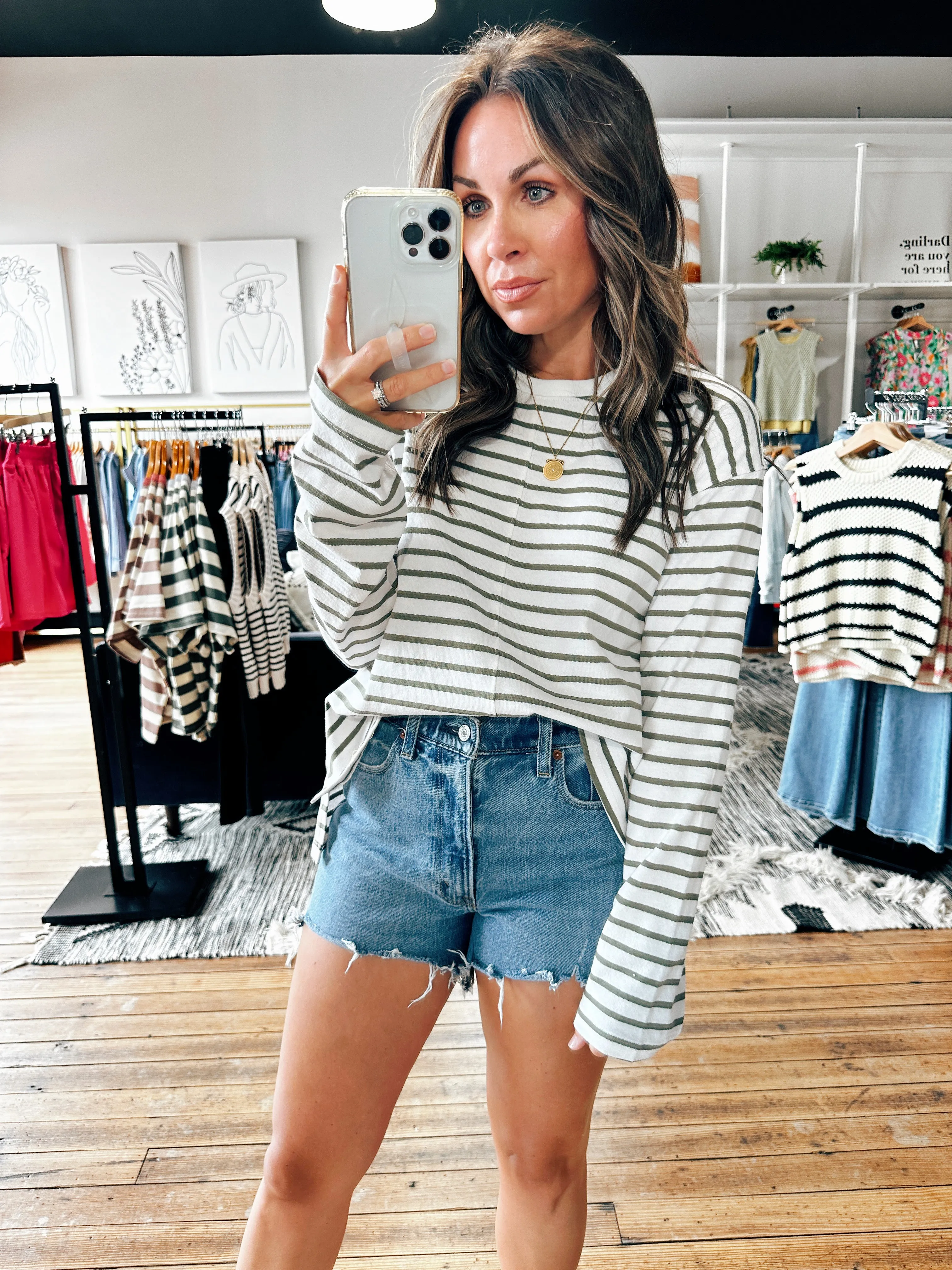 Striped Knit Top-Brynn