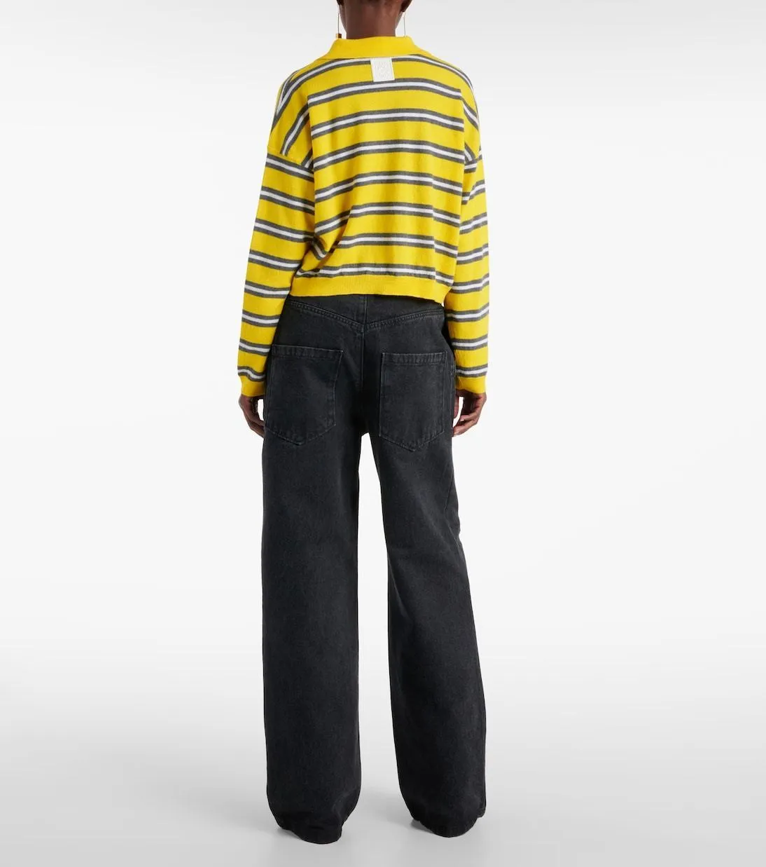 LOEWE Crew Neck Stripes Unisex Wool Street Style