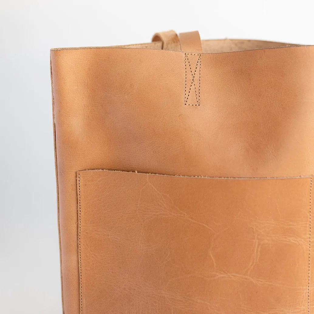 Cedar Leather Tote Bag