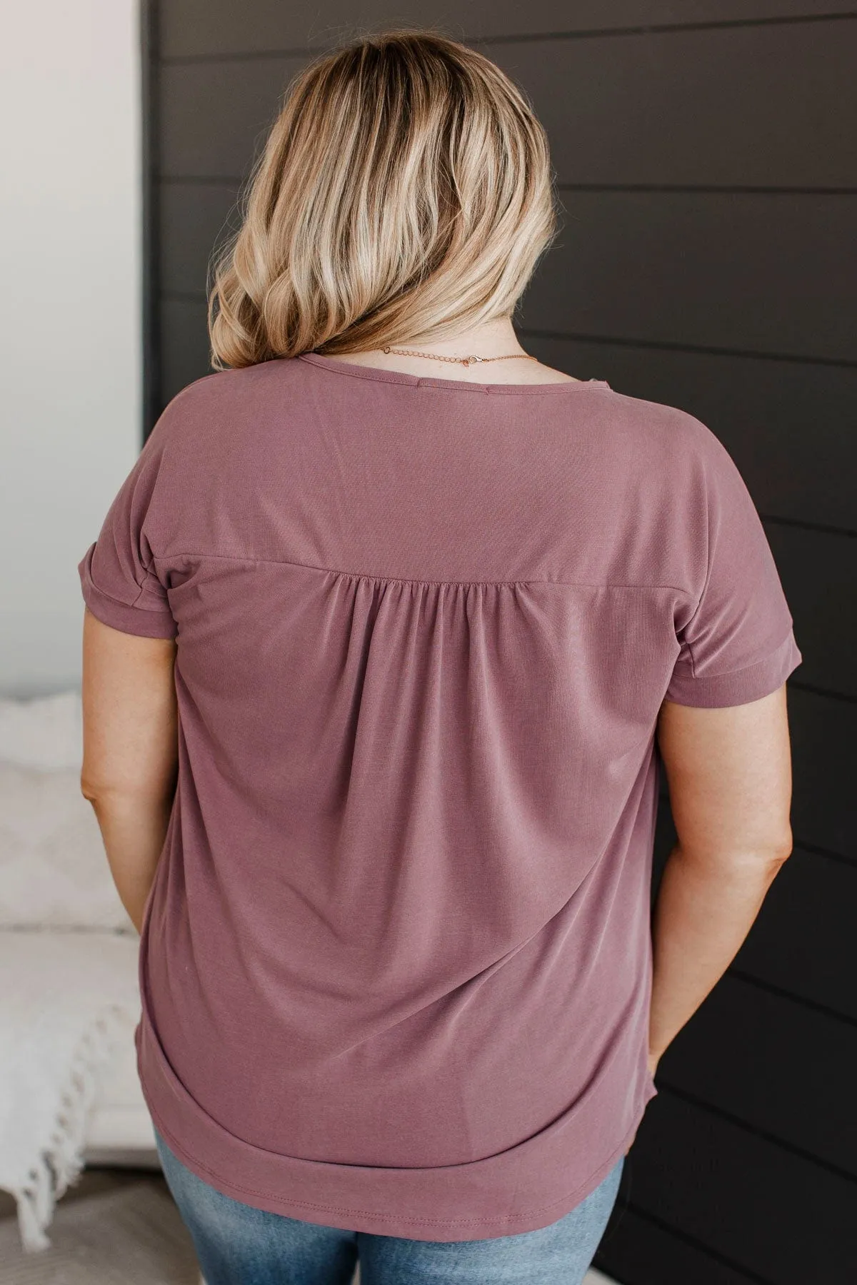 Dark Mauve Knit Top