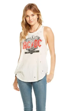 Chaser ACDC Deconstructed Sleeveless Tee