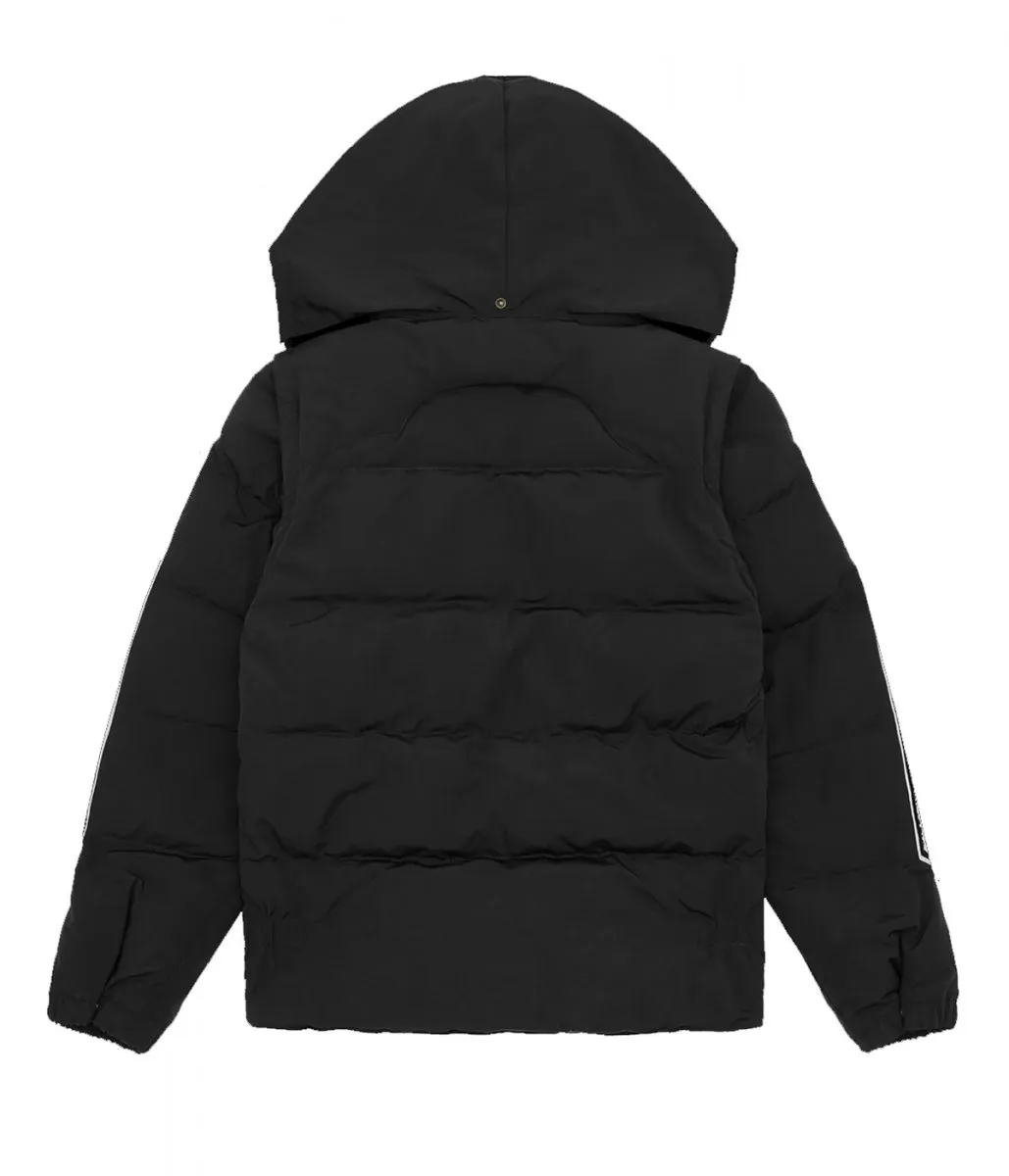 Black Down Jacket with Chenille Patch by BBC