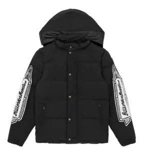 Black Down Jacket with Chenille Patch by BBC