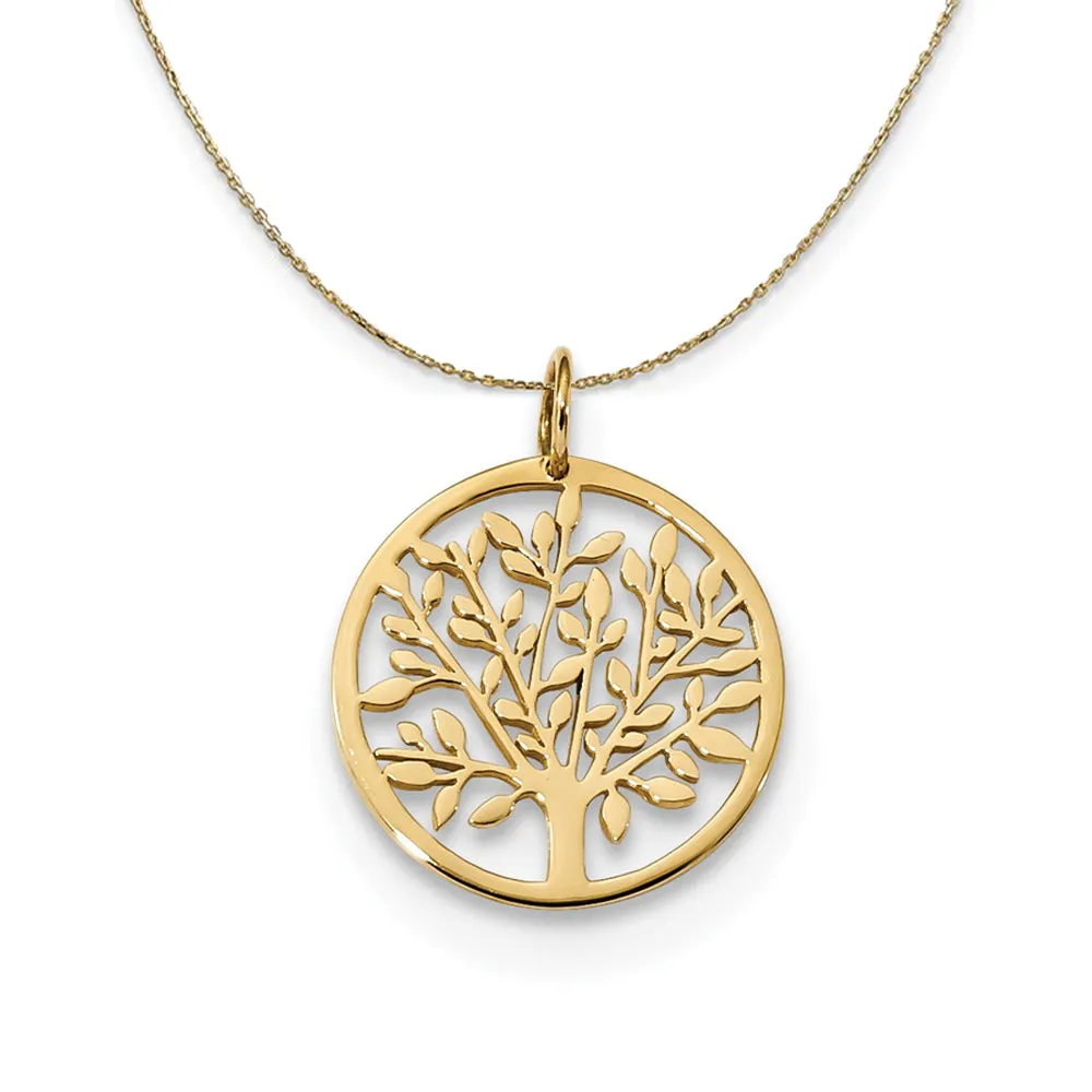 Yellow Gold Tree of Life Necklace