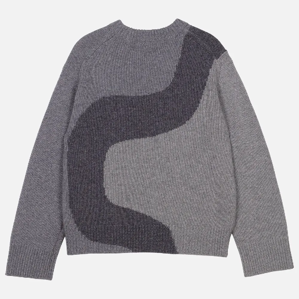 marimekko  |Cozy Wool Rib Crew Neck Long Sleeves