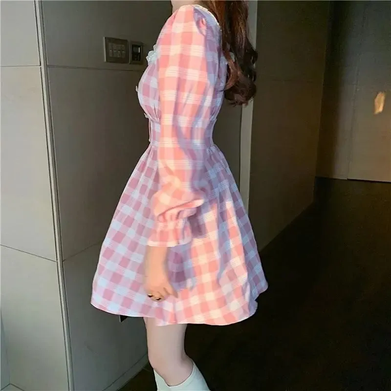 Pink Kawaii Princess Mini Dress