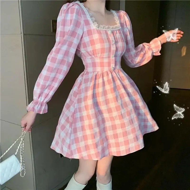 Pink Kawaii Princess Mini Dress