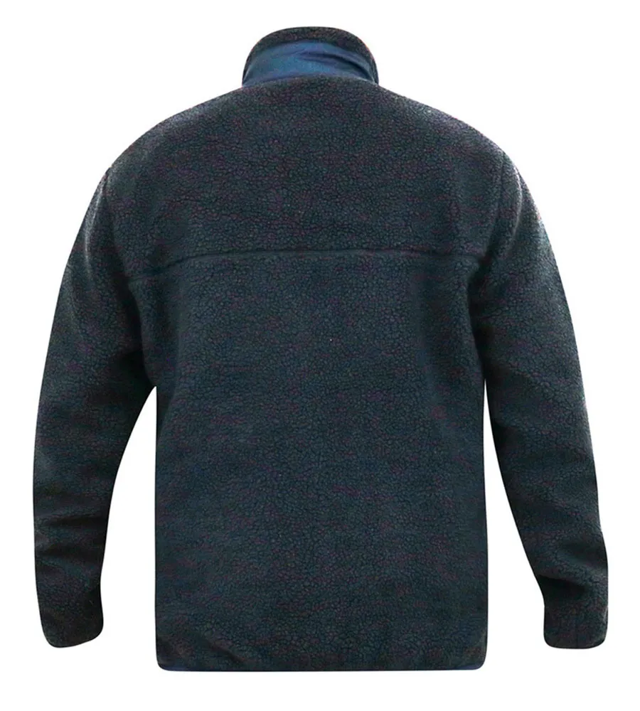 D555 Big Mens Sherpa Fleece Jacket Micro Fleece Lining (SMITH)