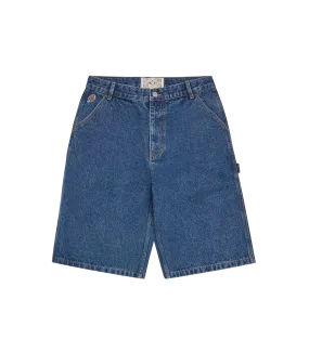 Mid Wash Blue Denim Carpenter Shorts